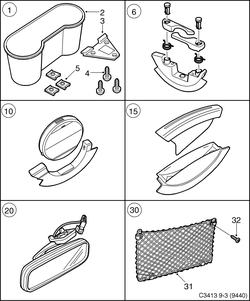 saab C3413 Прочее внутреннее оборудование