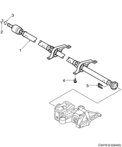 saab C3479 Карданный вал