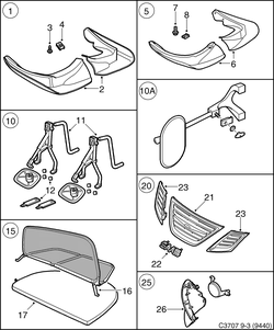 saab C3707 Внешняя отделка