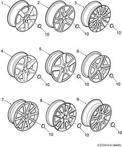 saab C3724 Колесо - 17