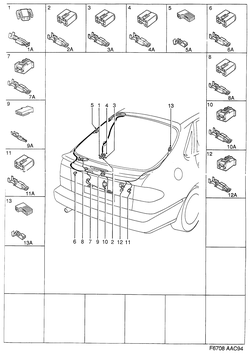 saab F6708 Крышка багажника