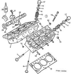 saab F7901 Головка блока цилиндров