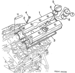 saab F8241 Крышка клапана