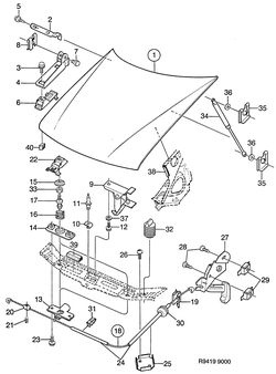 saab R9419 Капот
