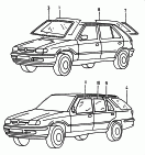 skoda 845000 Стёкла