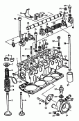 skoda 103055 cylinder head. 04.87 - 12.89