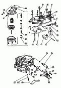 skoda 129010 carburetor-single parts. 08.80 - 07.84.                for carburetor: