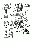 skoda 129020 carburetor-single parts. 08.84 - 12.89.                for carburetor: