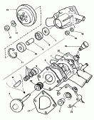 skoda 121050 individual parts. coolant pump