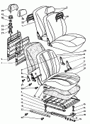 skoda 881000 Сиденье и спинка