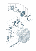 skoda 321055 oil pump. shift rod. parking brake. for 4-speed automatic gearbox
