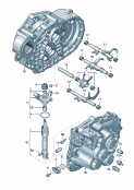 skoda 311092 shift rod. shift rail. selector fork. 6-speed manual transmission