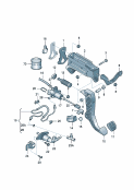 skoda 721025 Педаль сцепления в сборе