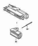 skoda 973015 Корпус штекера