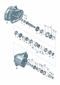 skoda 311020 gears and shafts. output shaft. for 5 speed manual transmiss.