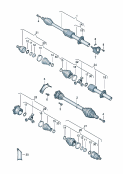 skoda 407060 drive shaft. for 6-speed automatic gearbox. D             >> - 30.10.2004