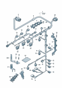 skoda 971008 Жгут проводов для двигателя