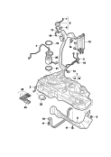skoda 201040 fuel tank with attachments