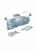 skoda 857005 Детали, встроен. в пан. приб.. Поворотная вставка