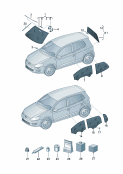 skoda 845000 Cтекла оконные, уплотнители. Ветровое стекло (многослойное)
