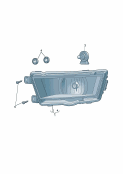 skoda 941041 halogen fog lamp. led day lights