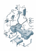 skoda 201020 Топливный бак с навесными деталями