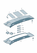 skoda 867055 Формованная панель потолка