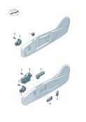 skoda 959005 Выключат. и клавиши на сиденье