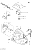 suzuki 34086 ЗАДНИЙ ФОНАРЬ (4DR)