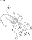 suzuki 4743 SUPPORT DE CONNECTEURS DU MOTEUR (K12B,K14B)