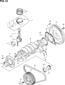 suzuki 4749 КОЛЕНВАЛ (M16A)