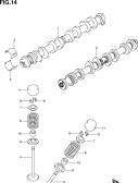 suzuki 4771 РАСПРЕДВАЛ / КЛАПАН (K14B)