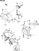 suzuki 4837 ОПОРА ДВИГАТЕЛЯ (K14B:MT)