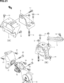 suzuki 4848 ОПОРА ДВИГАТЕЛЯ (K14B:AT)