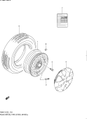 suzuki 57213 КОЛЕСНЫЙ ДИСК/ШИНА (W/STEEL WHEEL)