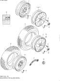 suzuki 57214 КОЛЕСНЫЙ ДИСК/ШИНА (W/ALUMI WHEEL)