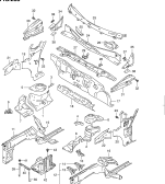suzuki 52376 ПЕРЕДНЯЯ ЧАСТЬ КУЗОВА (TYPE 1,2,3)
