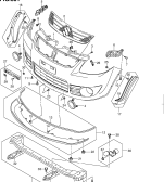 suzuki 52391 ПЕРЕДНИЙ БАМПЕР (TYPE 1,2,3:5DR)