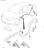 suzuki 52431 MECANISME OUVERTURE TRAPPE ESS 