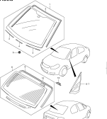 suzuki 52442 VITRE AVT ET AR (4DR) 