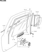 suzuki 52453 REGULATEUR PORTE ARR (4DR) 