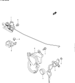 suzuki 52459 TRUNK LID LOCK (4DR) 