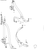 suzuki 52478 CEINTURE SIEGE  (TYPE 1,2,3:5DR:E10,E30,E35,E43,E85)