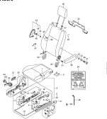 suzuki 52487 SIÈGE AVANT DROIT (TYPE 4,5:E06,E24,E30,E35,E85)