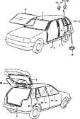 suzuki 50955 УПЛОТНИТЕЛЬ И СТЕКЛО (5DR)