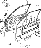 suzuki 50958 ПАНЕЛЬ ПЕРЕДНЕЙ ДВЕРИ (5DR)