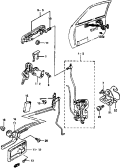 suzuki 50961 ЗАМОК ПЕРЕДНЕЙ ДВЕРИ (3DR)