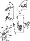 suzuki 50962 ЗАМОК ПЕРЕДНЕЙ ДВЕРИ (5DR)