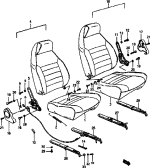 suzuki 50975 ПЕРЕДНЕЕ СИДЕНЬЕ (3DR:GA)