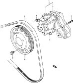 suzuki 45986 WASSER PUMPE (TWIN CAM) 